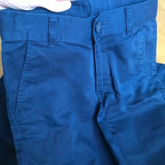 Izod navy blue uniform Shorts flat front pleated lot 3 youth boys size 8 medium - Picture 3 of 6